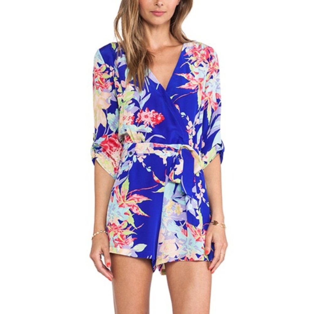 Yumi Kim Floral Blue Romper